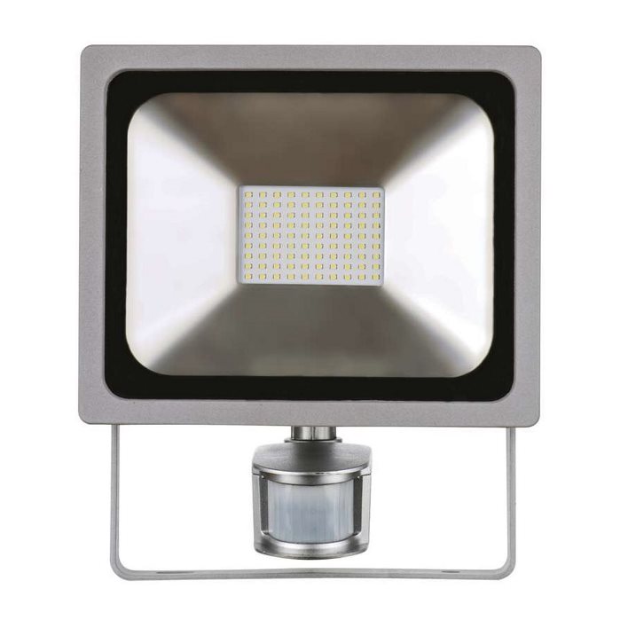 LED reflektor PROFI - 50W - svietivosť 4000 Lúmenov, biela - 4 000K so senzorom pohybu