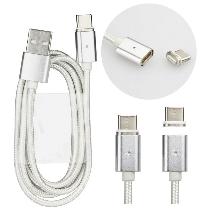 Magnetický nabíjací a dátový kábel BestMagnetic s USB C konektorom