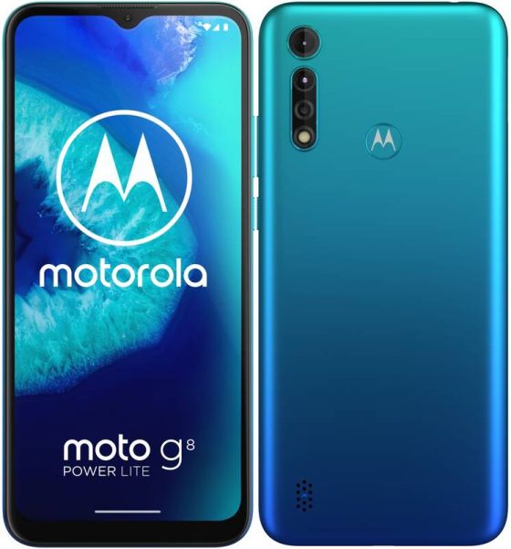 Motorola Moto G8 Power Lite, Dual SIM, Arctic Blue - nový tovar, neotvorené balenie