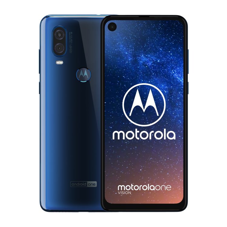 Motorola One Vision, 4/128GB, Dual SIM, Sapphire gradient, Trieda A - použité, záruka 12 mesiacov