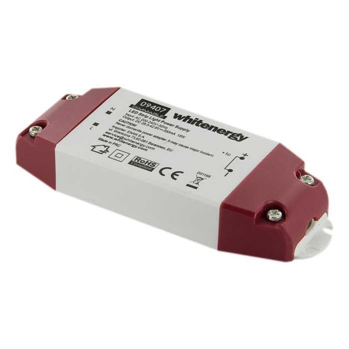 Napájací zdroj WhiteEnergy DIMMABLE pre LED pásky 15W 28-43V, 350mA