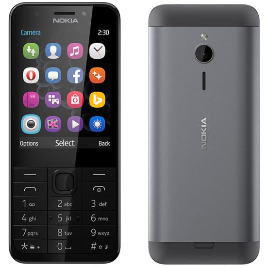 Nokia 230, Dual SIM | Dark Silver, Trieda C - použité, záruka 12 mesiacov