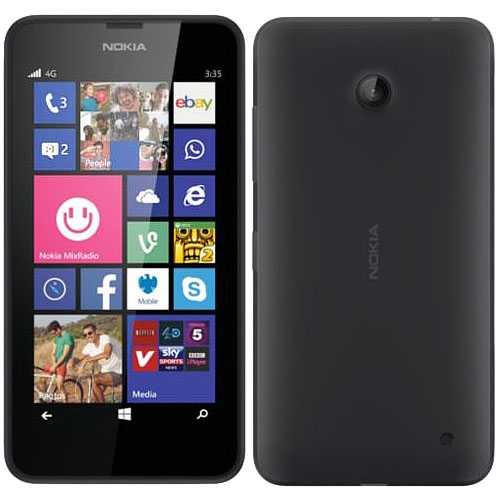 Nokia Lumia 635, WindowsPhone 8, Black, Trieda A - použité, záruka 12 mesiacov