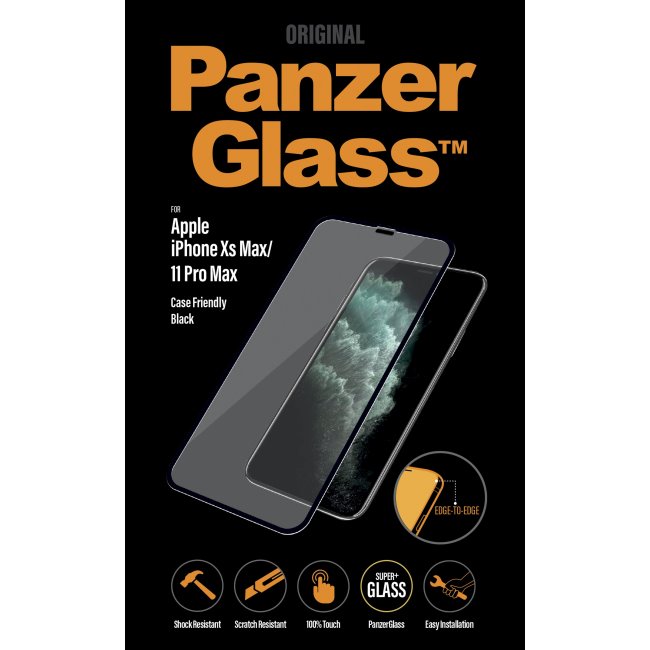 Ochranné temperované sklo PanzerGlass Case Friendly pre Apple iPhone 11 Pro Max/Xs Max, black