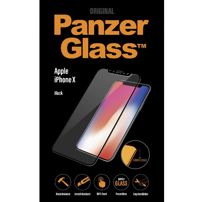 Ochranné temperované sklo PanzerGlass PREMIUM pre Apple iPhone X/Xs, čierne 2623
