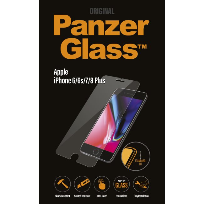 Ochranné temperované sklo PanzerGlass Standard Fit pre Apple iPhone 6/6S/7/8 Plus 2004