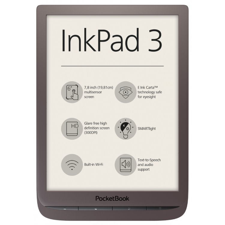 Pocketbook 740 InkPad 3, tmavohnedá