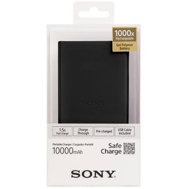 PowerBank Sony CP-V10BB - 10000 mAh, Black