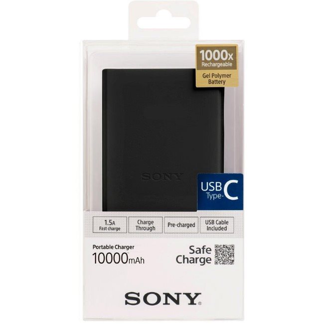 PowerBank Sony CP-V10BBC USB-C - 10000 mAh, Black
