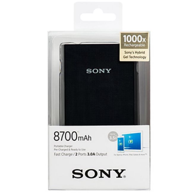 PowerBank Sony CP-V9B - 8700 mAh, Black