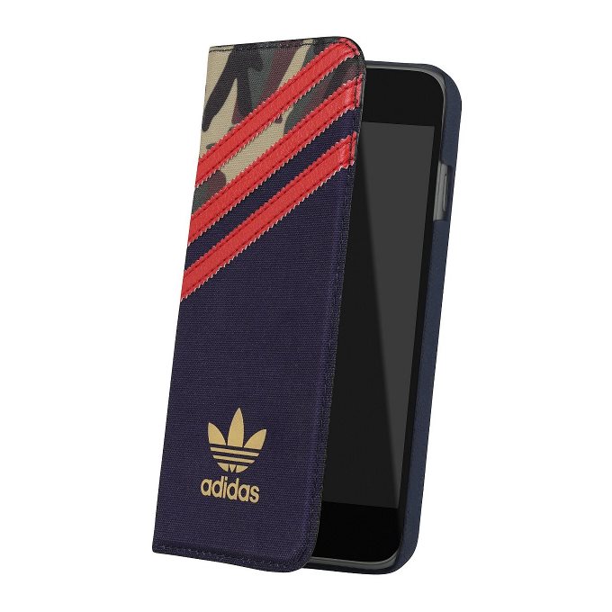 Puzdro Adidas Originals - Booklet pre Apple iPhone 6 a 6S, Oddity Red Stripe