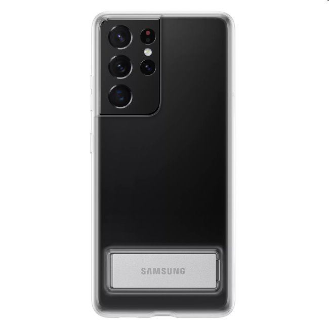 Puzdro Clear Standing Cover pre Samsung Galaxy S21 Ultra - G998B, transparent (EF-JG998C) EF-JG998CTEGWW