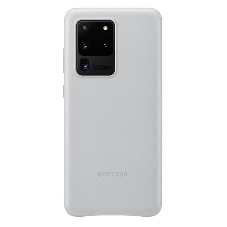 Puzdro Leather Cover pre Samsung Galaxy S20 Ultra - G988F, Light Gray (EF-VG988LS)
