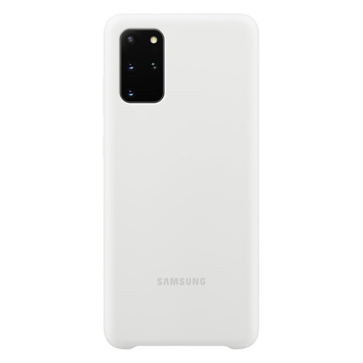 Puzdro Silicone Cover pre Samsung Galaxy S20 Plus, white