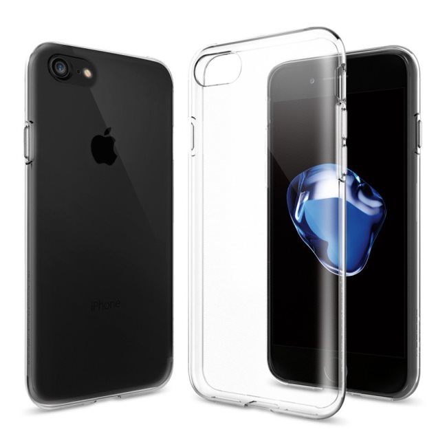 Puzdro Spigen Liquid Crystal pre Apple iPhone SE 20/SE 22/8/7, Crystal Clear