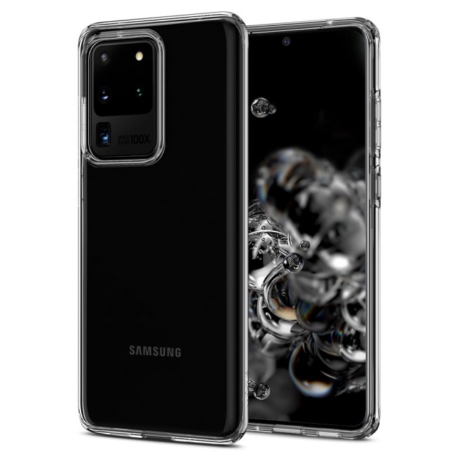 Značka Spigen - Spigen Liquid Crystal silikónový kryt na Samsung Galaxy S20 Ultra, priesvitný (ACS00709)