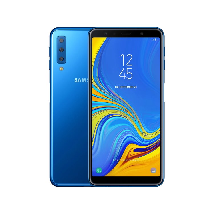 Samsung Galaxy A7 2018 - A750F, Single SIM, modrá - nový tovar, neotvorené balenie