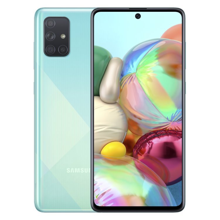 Samsung Galaxy A71 - A715F, 6/128GB, Dual SIM, Prism Crush Blue - rozbalené balenie