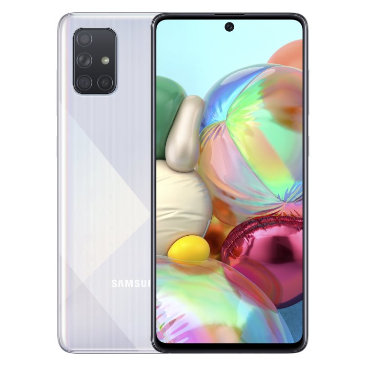 Samsung Galaxy A71 - A715F, 6/128GB, Dual SIM, Silver - SK distribúcia