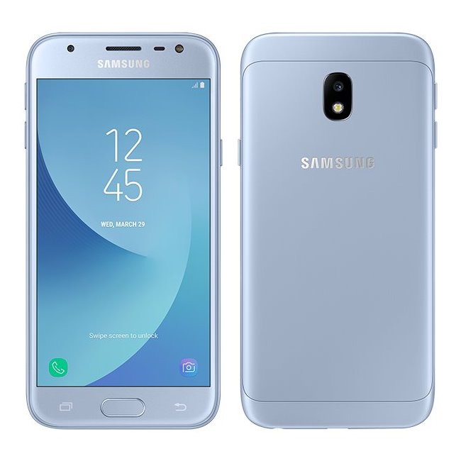 Samsung Galaxy J3 2017 - J330F, Dual SIM, modrá, Trieda C - použité, záruka 12 mesiacov