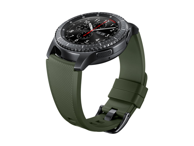 Samsung Gear S3 Frontier, multifunkčné hodinky | Green, Trieda A - použité, záruka 12 mesiacov