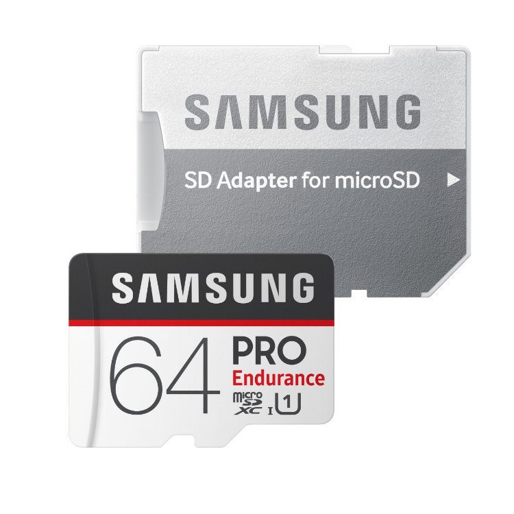 Samsung Micro SDXC PRO Endurance 64GB + SD adaptér, UHS-I U1, Class 10 - rýchlosť 100/30 MB/s (MB-MJ64GA/EU)