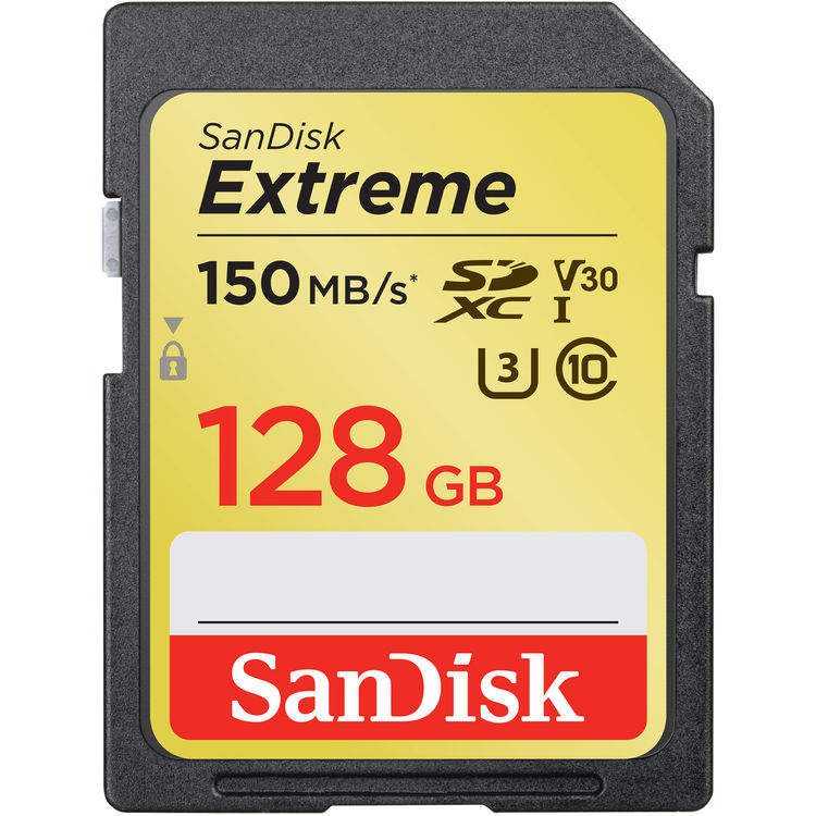 SanDisk Extreme Secure Digital SDXC UHS-I U3 128GB | Class 10, rýchlosť 150MB/s (SDSDXV5-128G-GNCIN)