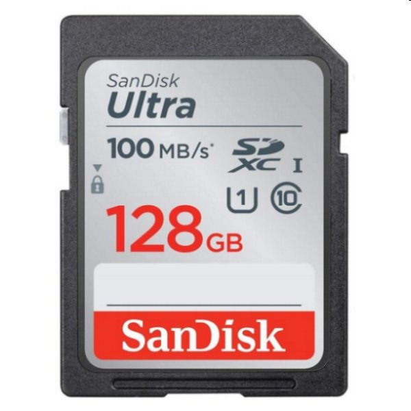 SanDisk Ultra Secure Digital SDXC UHS-I 128 GB | Class 10, rýchlosť 100MB/s (SDSDUNR-128G-GN3IN)