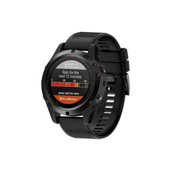 E-shop Silikónový remienok Tactical QuickFit pre Garmin Fenix 5, 6 a 7, black