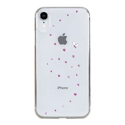 Swarovski kryt Papillon pre iPhone XR - Rose Sparkles