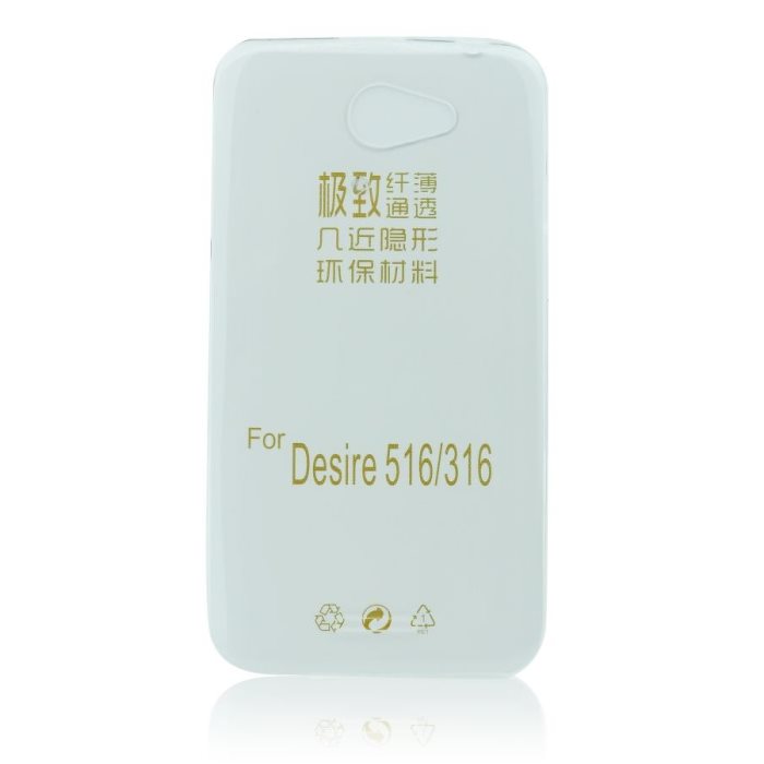 Ultra tenké puzdro pre HTC Desire 516, Transparent