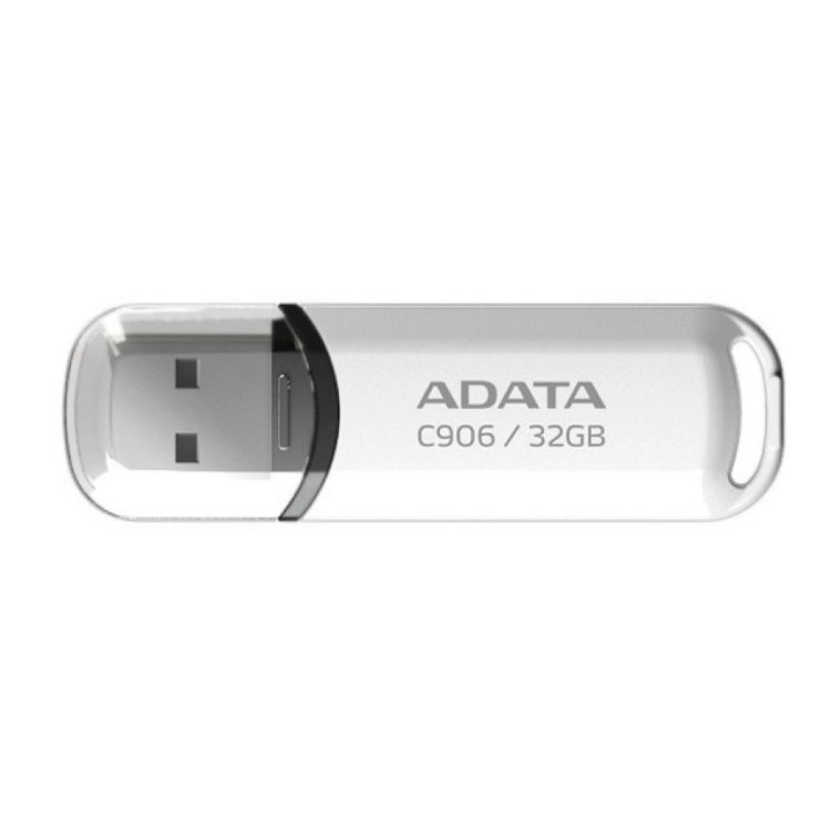 USB kľúč A-Data C906, 32GB, USB 2.0, White (AC906-32G-RWH)
