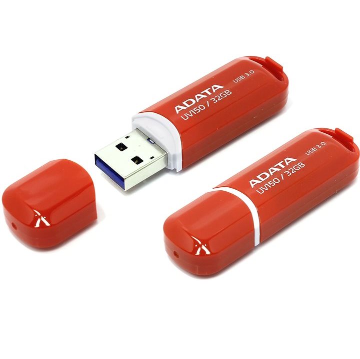 USB kľuč A-DATA UV150, 32 GB, USB 3.0, Red - rýchlosť čítania a zápisu: až 90MB/s