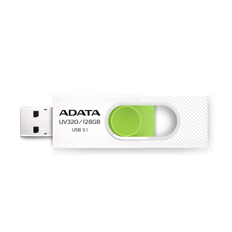 E-shop USB kľúč A-DATA UV320, 128 GB, USB 3.1, rýchlosť 80 MB/s, biely