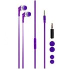 XQISIT HS PTT - káblový Stereo Headset 3.5 mm jack, Purple