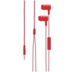 XQISIT iE H20 - káblový Stereo Headset 3.5 mm jack, Red