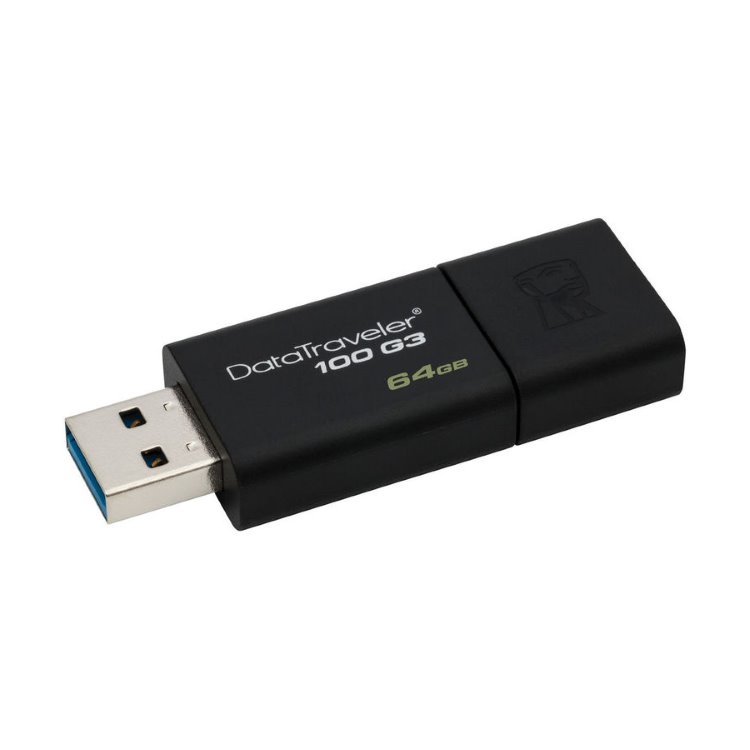 USB kľúč Kingston DataTraveler 100 G3, 64GB, USB 3.1 - rýchlosť 100MB/s (DT100G3/64GB)