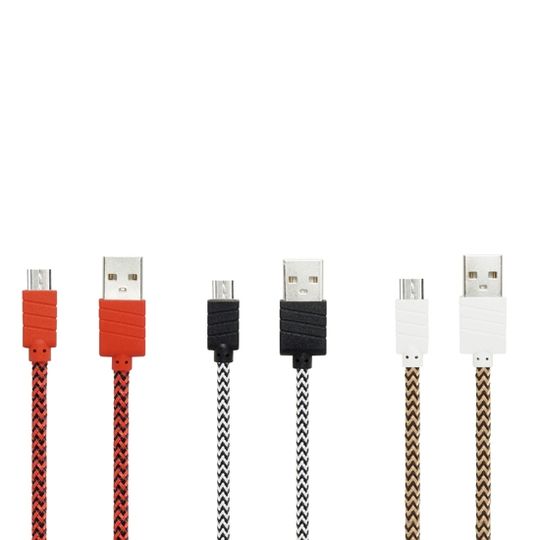 Dátový a nabíjací kábel s Micro USB konektorom, dĺžka 1 meter, Red