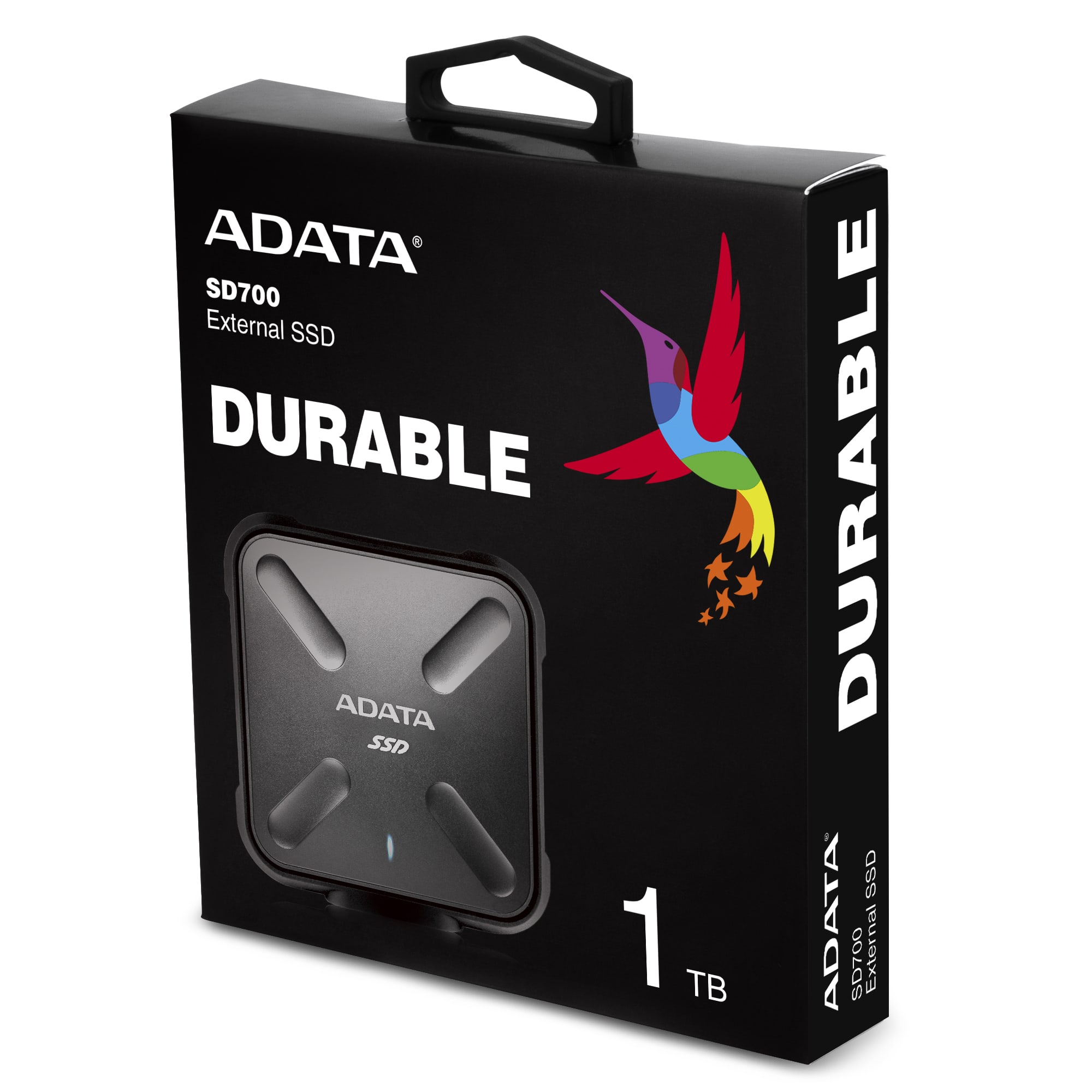 A-Data SSD SD700, 512GB, USB 3.2 - rýchlosť 440/430 MB/s (ASD700-512GU31-CBK), Black