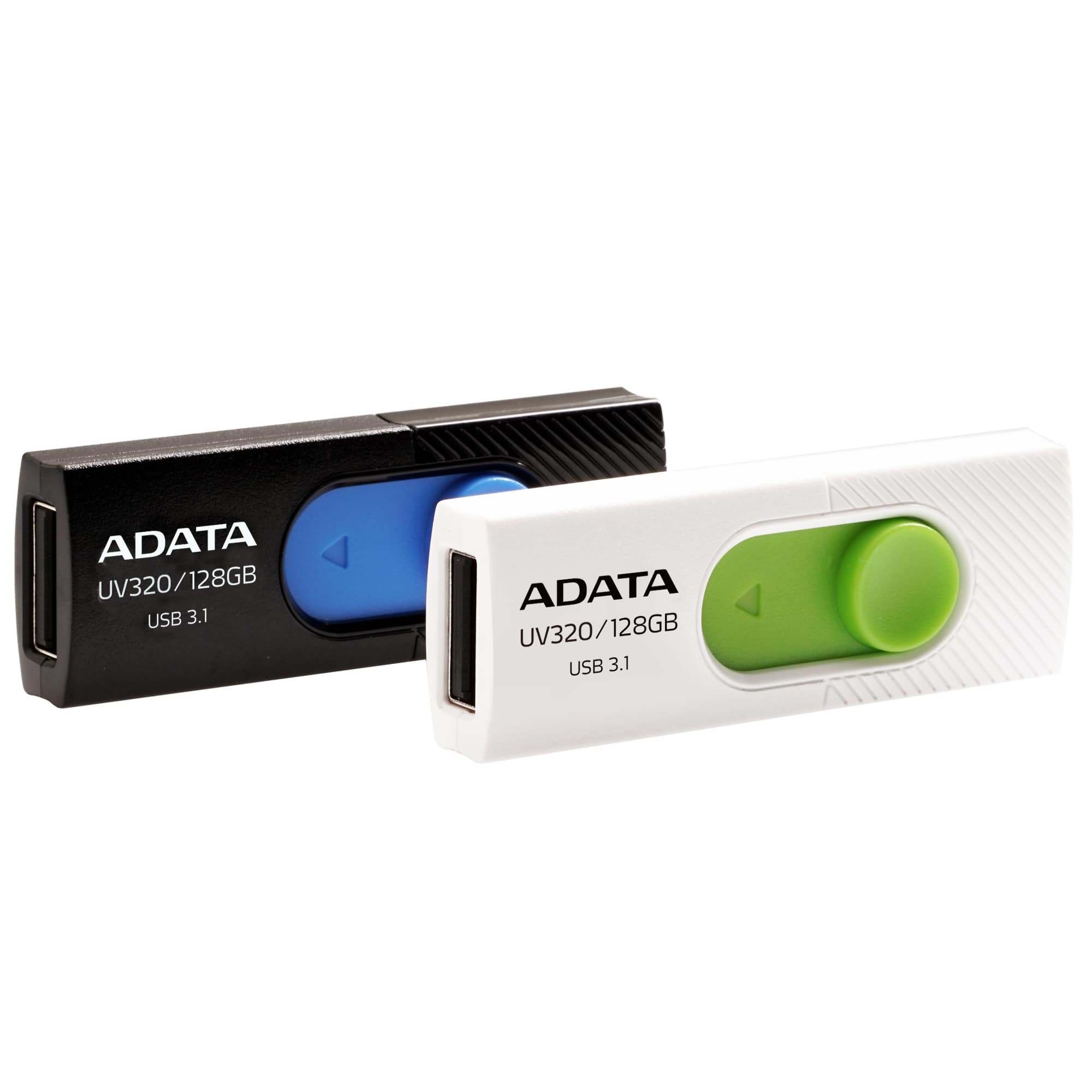 USB kľúč A-DATA UV320, 128 GB, USB 3.1, rýchlosť 80 MB/s, biely
