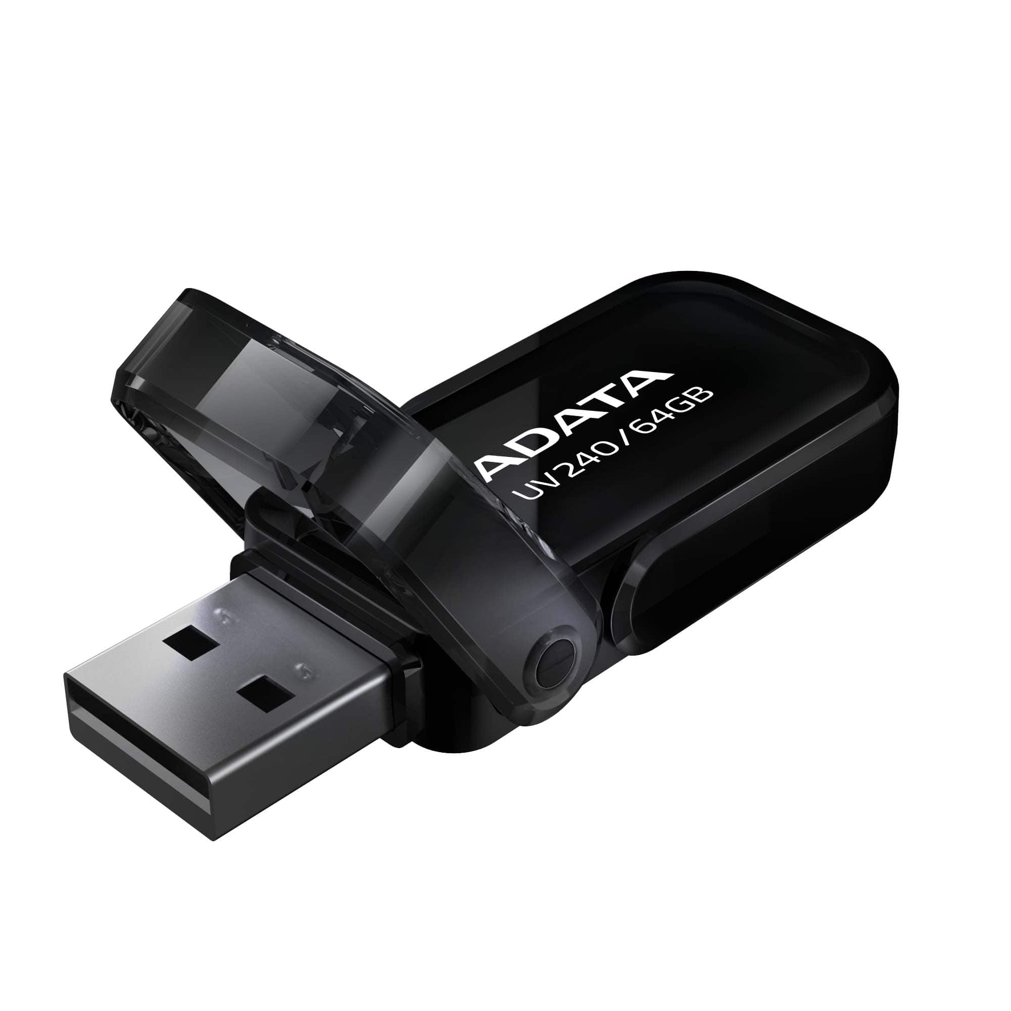 USB kľúč A-DATA UV240, 64 GB, AUV240-64G-RBK, čierny