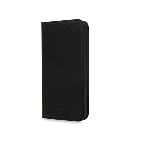 Knomo puzdro Leather Folio pre iPhone X/XS - Black
