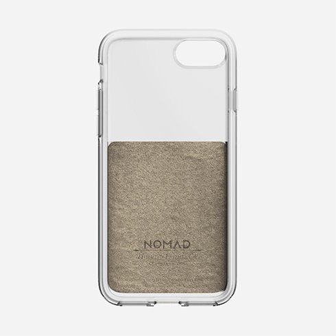 Púzdro Nomad Clear Case pre iPhone 7/8/SE 2020, hnedá