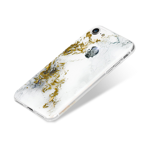 Swarovski kryt Treasure pre iPhone 8 - Alabaster/Silver Skull
