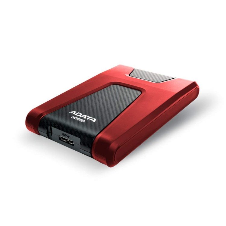 ADATA HDD HD650, 1 TB, USB 3.2 (AHD650-1TU31-CRD) externý pevný disk, červená