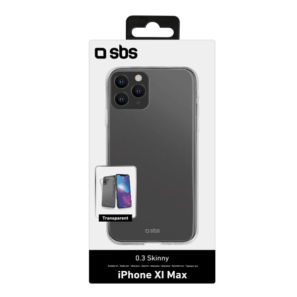 Zadný kryt SBS Skinny Cover pre iPhone 11 Pro Max, transparent