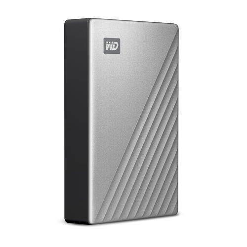 WD HDD My Passport Ultra Externý disk, 4 TB, USB-C, strieborná