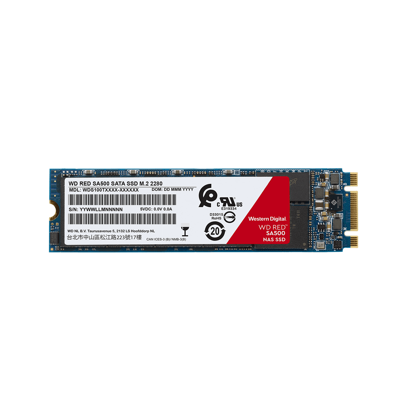 WD SSD disk SA500 NAS Red, 1 TB, M.2 2280
