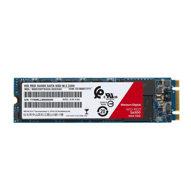 WD SSD disk SA500 NAS Red, 500 GB, M.2 2280