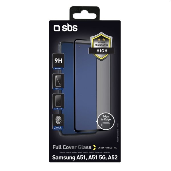 Tvrdené sklo SBS Full Cover pre Samsung Galaxy A53 / A52 - A525F / A51 - A515F / A52s 5G, black